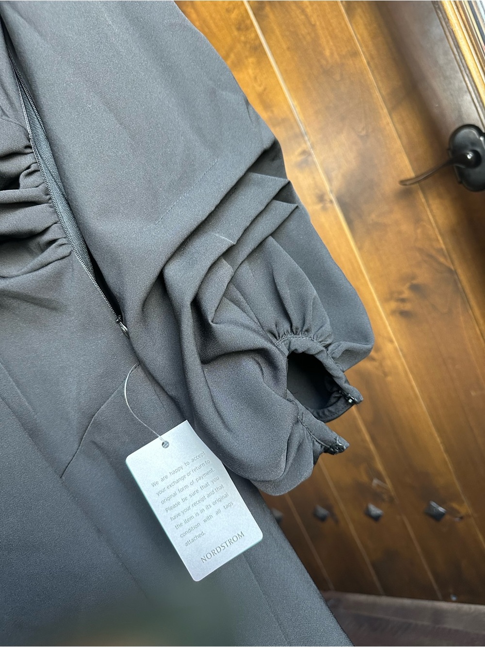 Ghrail Millie Crepe gown, elegant black dress - Picture 5 of 9